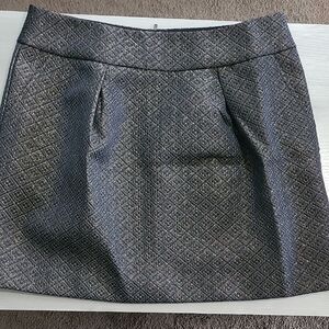 Elegant Black Patterned Skirt